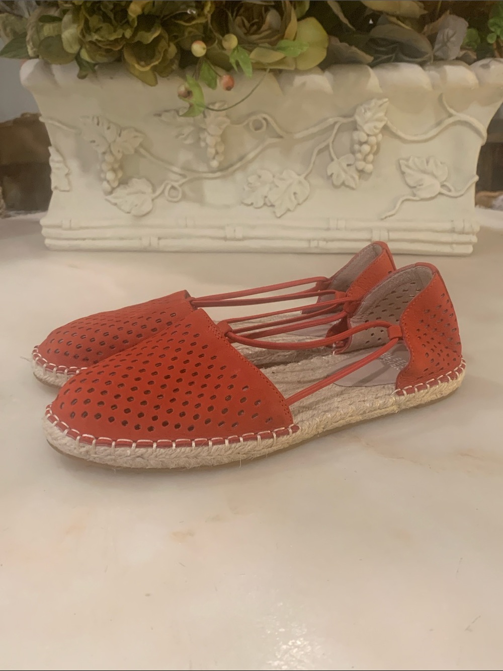 Eileen Fisher Red Sandals Size 7